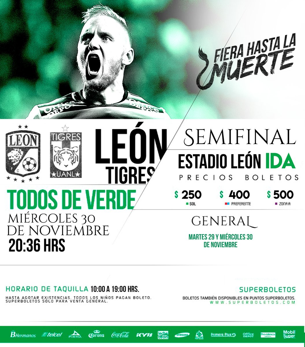 Precio de boletos Leon vs Tigres semifinal apertura 2016